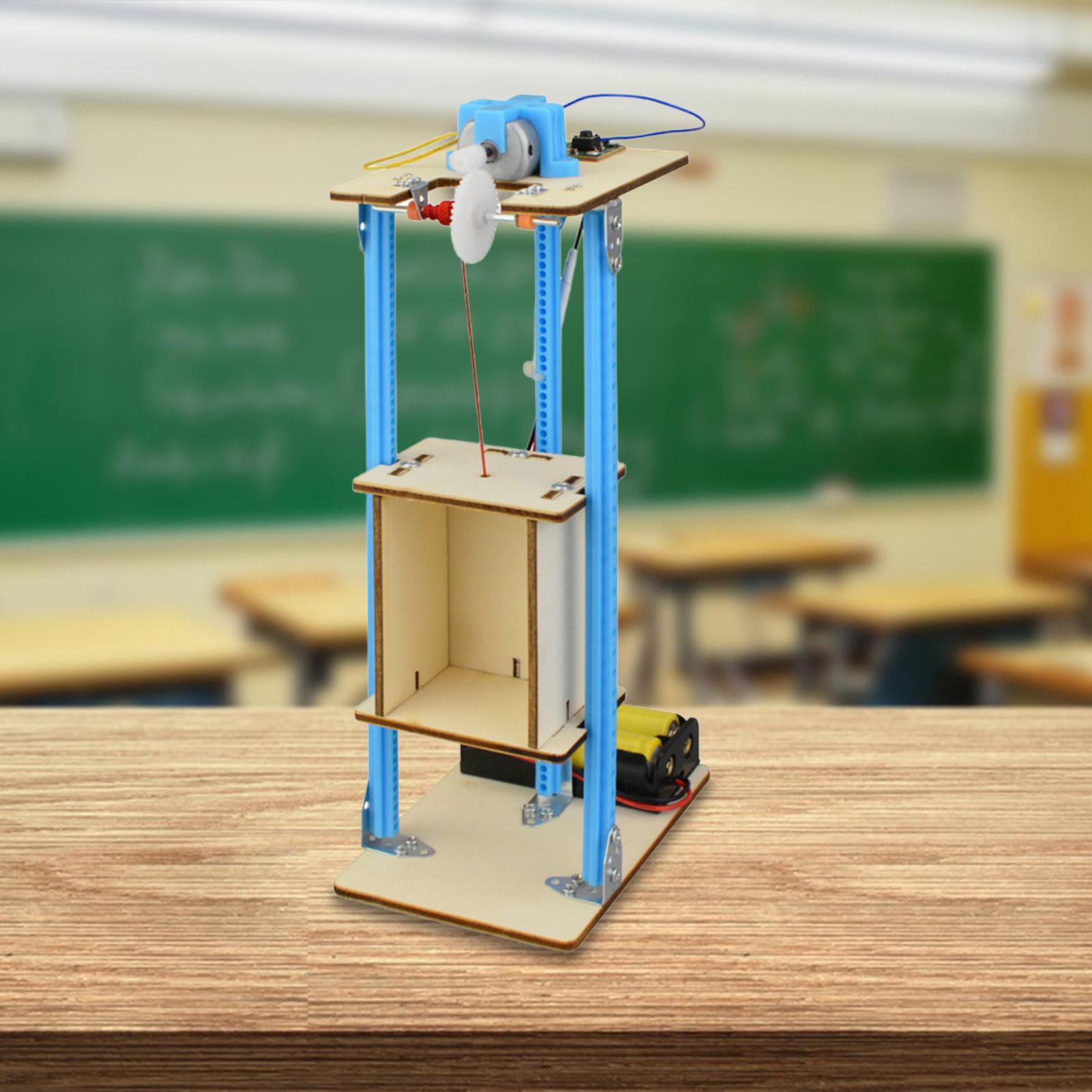 Stem Robotics Kit - DIY Ahşap Asansör Oyuncak Model Seti