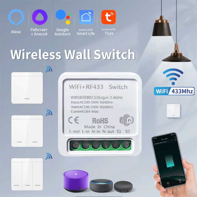 Smart Light Switch Wifi - Tuya WiFi Akıllı Işık Anahtarı Akıllı