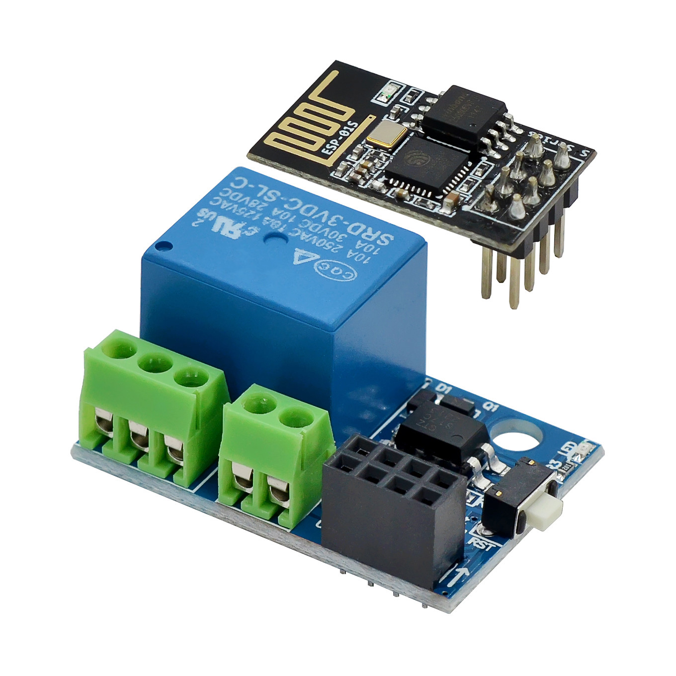 Esp32 Smart Home Kit - ESP-01S WiFi Röle Modülü 5V 10A