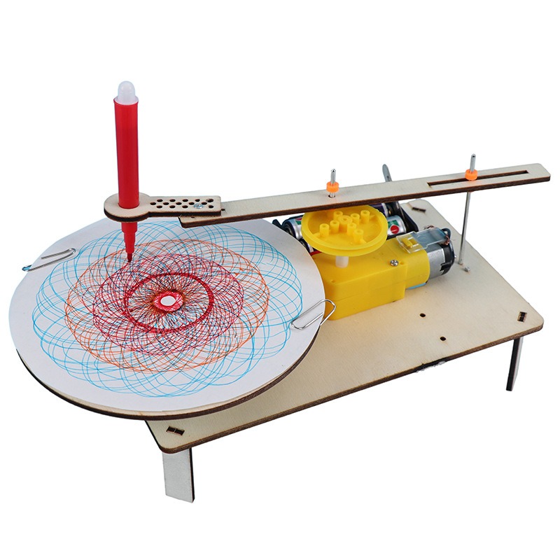 Stem Robotics Kit - 1-3 Adet DIY Ahşap Elektrikli Çizim