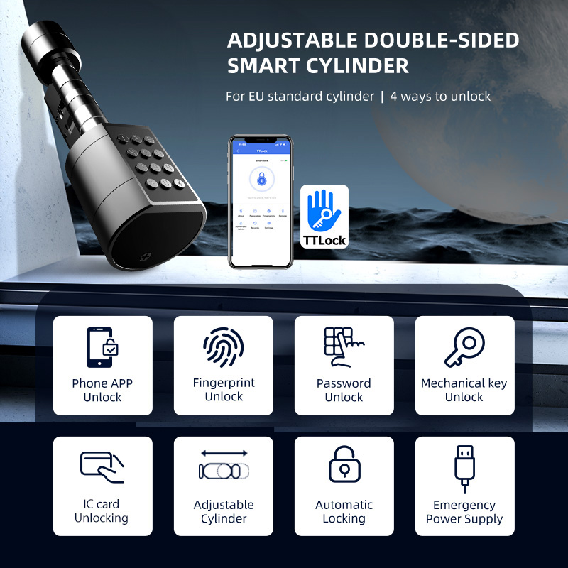 Akıllı Euro Silindirik Kapı Ki - Smart Door Lock Wifi incelemesi ve fiyatı