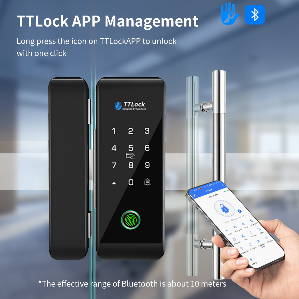 TTLOCK Akıllı Cam Kilit, Parma - Smart Door Lock Wifi incelemesi ve fiyatı